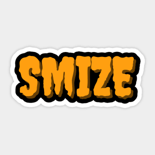 Orange Smize - Smiling with your eye Sticker